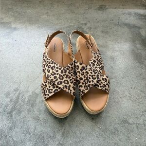 Sonoma Goods for Life cheetah print sandals